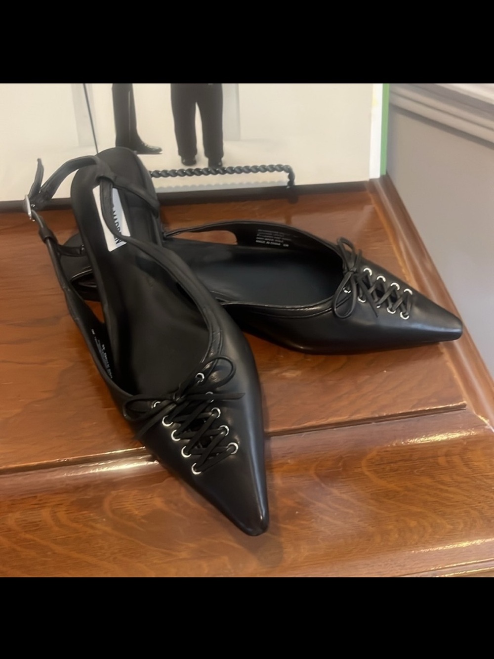 Steve Madden Women's Reyanne Corsetted Slingback Flats
